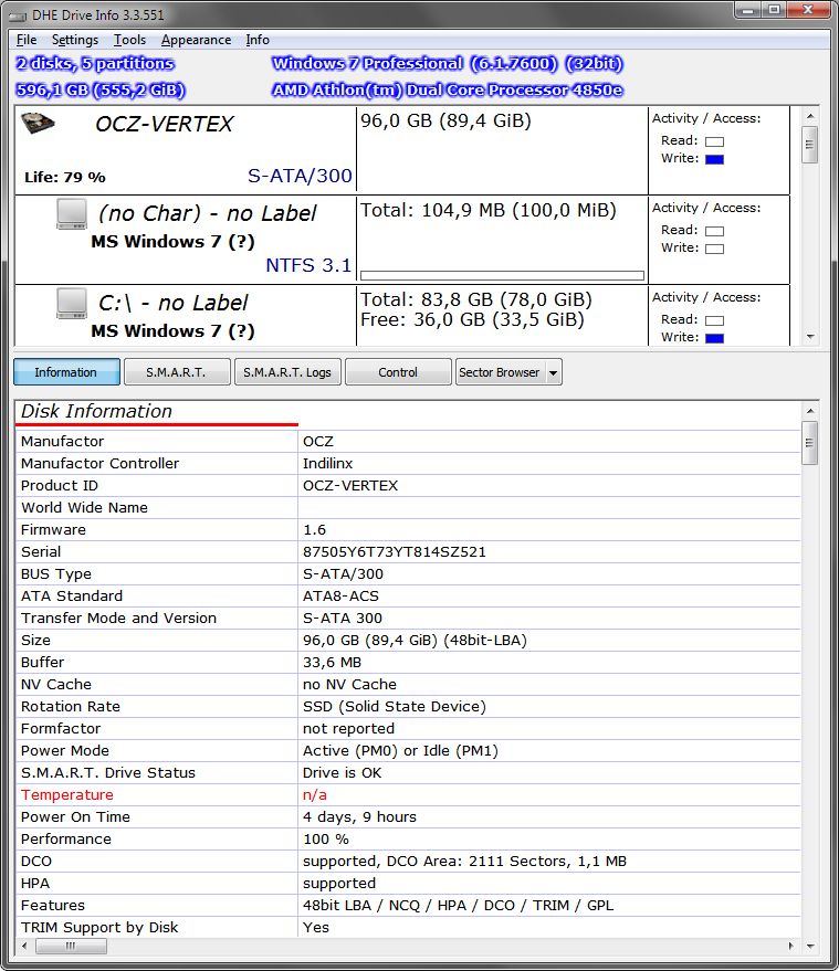 Windows 8 DHE Drive Info full